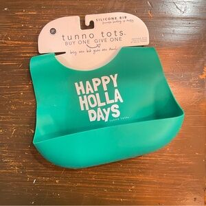 Tunno Tots HAPPY HOLLA DAYS Silicone Bib
